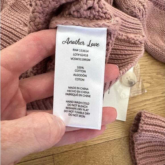 Another Love - Shawn Ruffle Cuff Cardigan in Rose Smoke Pink - Picture 3 of 4